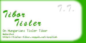 tibor tisler business card